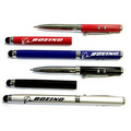 Metal Pen with Laser Pointer, LED Light & Stylus